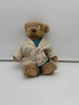 Bear Collectibles Teddy Bear Plush Glasses Jacket Outfit 11 Inch Stuffed Animal