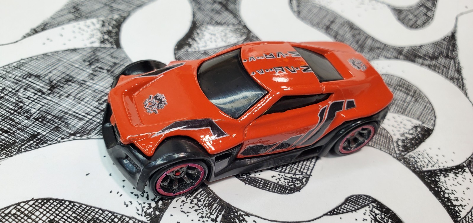 Hot Wheels Acceleracers Custom Acceleron Symbolic w/ 3d Printed CM6 ...
