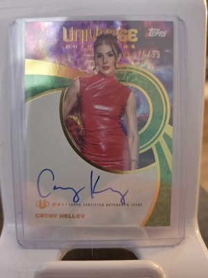2025 Topps Universe WWE Cathy Kelley #UNA-CKE Green Electric Auto /99
