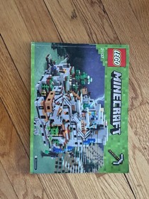 Lego Minecraft The Mountain Cave  21137 95% Complete w/ INSTRUCTIONS READ DESC.