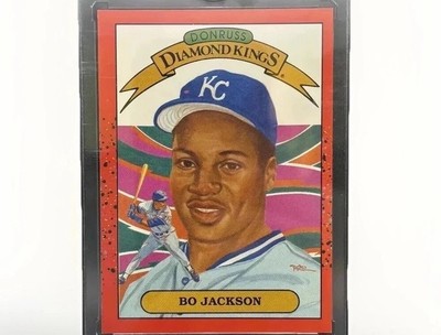 1989 Donruss Diamond Kings #1 Bo Jackson • Pink Dot Error • Ultra