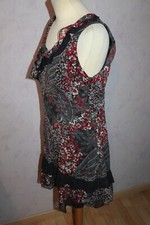Robe Originale Sans Manches Taille L/40 - Marque Bla Bla - Coton Multicolore - Occasion TB état