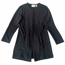 Vintage Field Manor Modern Classics Womens S Eye Hook Cardigan Tunic Rayon Blend