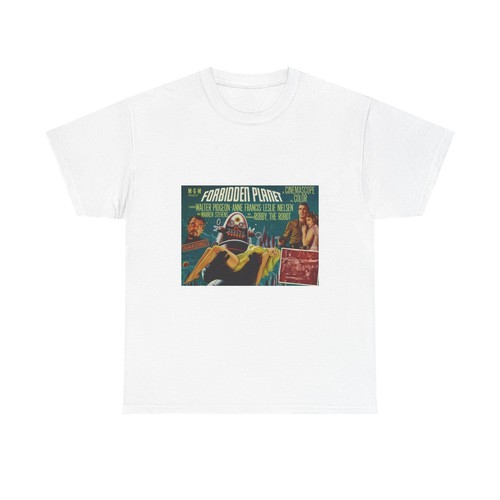 Forbidden Planet 1956 Vintage Retro Sci-fi Movie Poster T-shirt - Picture 14 of 97