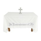 In Remembrance of Me Altar Frontal Holy Communion Table Cloth Cover 52X96"
