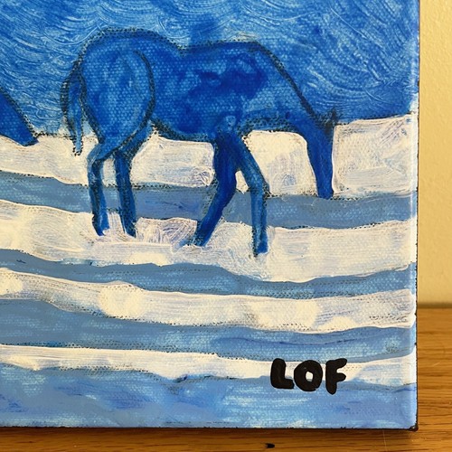 Alan Lofsness - Acrylic Painting "Scandinavian Landscape" Art 12 x 16 canvas - Picture 3 of 9