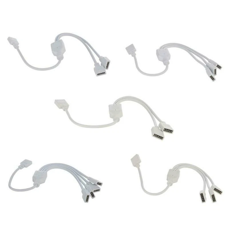 2/4/5 PIN HIPPO ADAPTER CLIP CONNECTOR WIRE EXTENSION CABLE LED STRIP RGB/W 5050 - Image 3 of 4