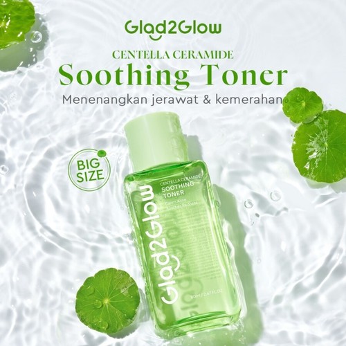 GLAD2GLOW 2% Centella Ceamide Anti-Aging Hyaluronic Soohing Acne Redness 80ml - Picture 3 of 11