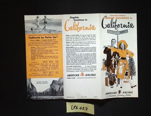 1953 American Airlines Flight Folder 9+ pcs: Welcome Aboard, Route Map, Ephemera - Picture 14 of 17