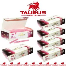 2400x KORONA Crown PINK Filter TUBES Tip Paper Smoking SLIM UK