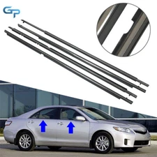Outside Weatherstrip Window Moulding Trims Seal Belts For 2007-2011 Toyota Camry