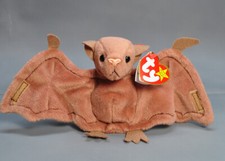 1996 Ty BATTY beanie baby style 4035 with Errors dob 10-29-96 retired