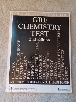 Practicing to Take the GRE Chemistry Test Paperback Official ETS Tests - 2nd Ed.