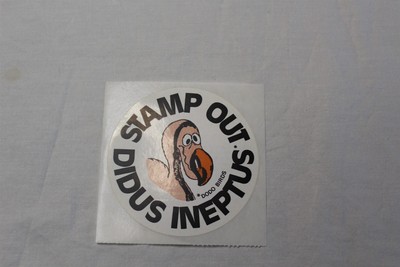 Sticker Label Advertising Dodo Birds Collectible Badge Decal