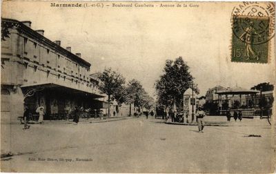 Carte Postale Ancienne Marmande – Boulevard Louis Meyniel – Lot Et Garonne (47) – Années 1900
