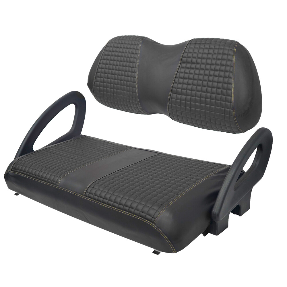 For Club Car Precedent Front Seat Cover Kit Black Golf Carts