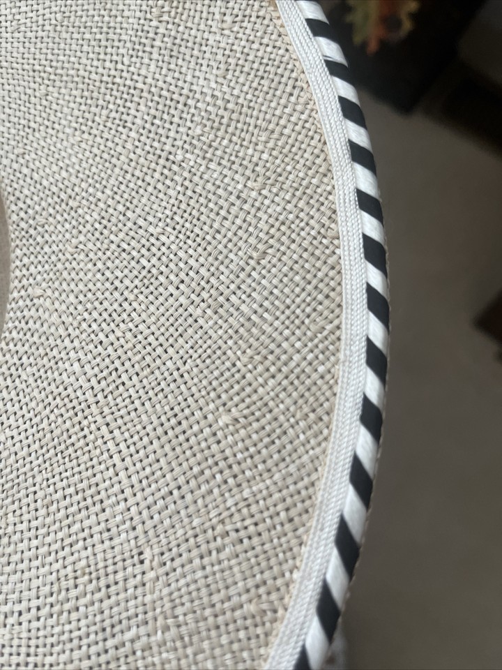 Springtime Cream Straw Garden Straw Hat w/ Accent Band eBay