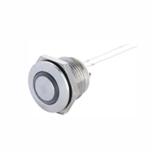 Interruptor mantenido resistente al vándalo con cúpula DECA 16 mm LED12V verde F12S1-2213GDS002 - Imagen 1 de 3
