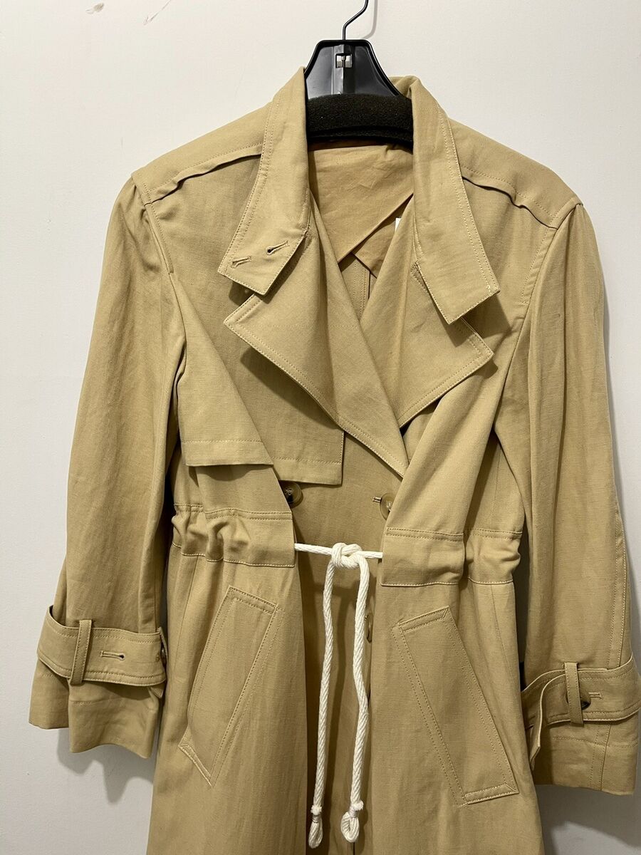 W221 NWT VINCE LONG LINEN WOMEN TRENCH COAT SIZE XS, S in W221 NWT VINCE LONG LINEN WOMEN TRENCH COAT SIZE XS, S in