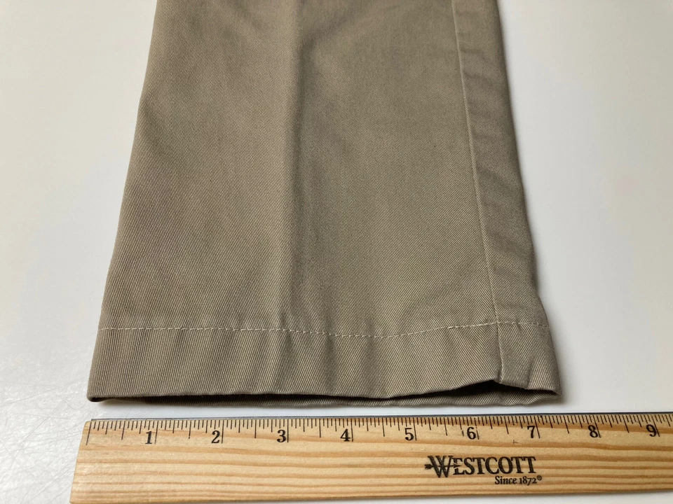 Pantalones Caqui Niños Lands' End Talla US 18 Bronceado Uniforme Ajustable Cintura Elástica Pantalón Foto 4 de 4