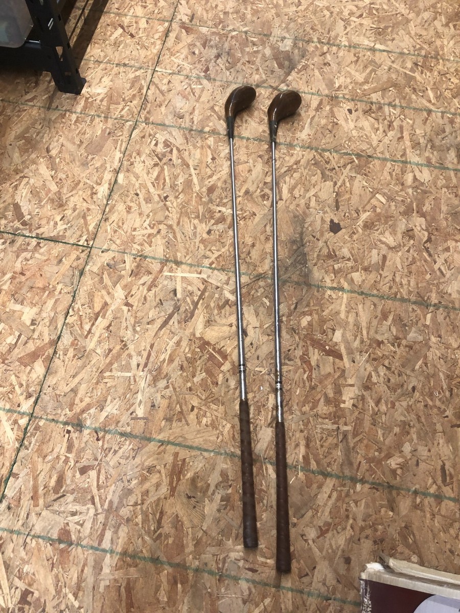 VINTAGE LOT of 2 Mark IV Delta Golf Clubs - 1 Wood / 3 Wood Left