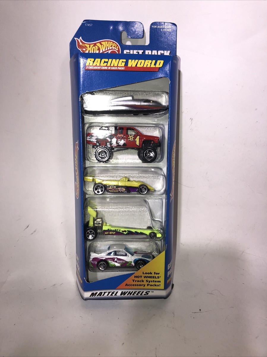 Racing World Hot Wheels 5 Pack Car Set Gift Pack Rare