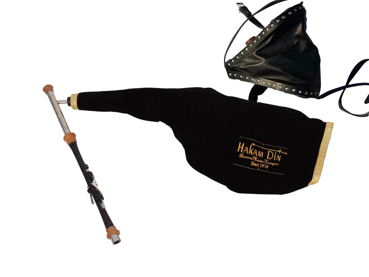 Irish Uilleann Pipes Practice Set Chanter in D with 4 Nickle