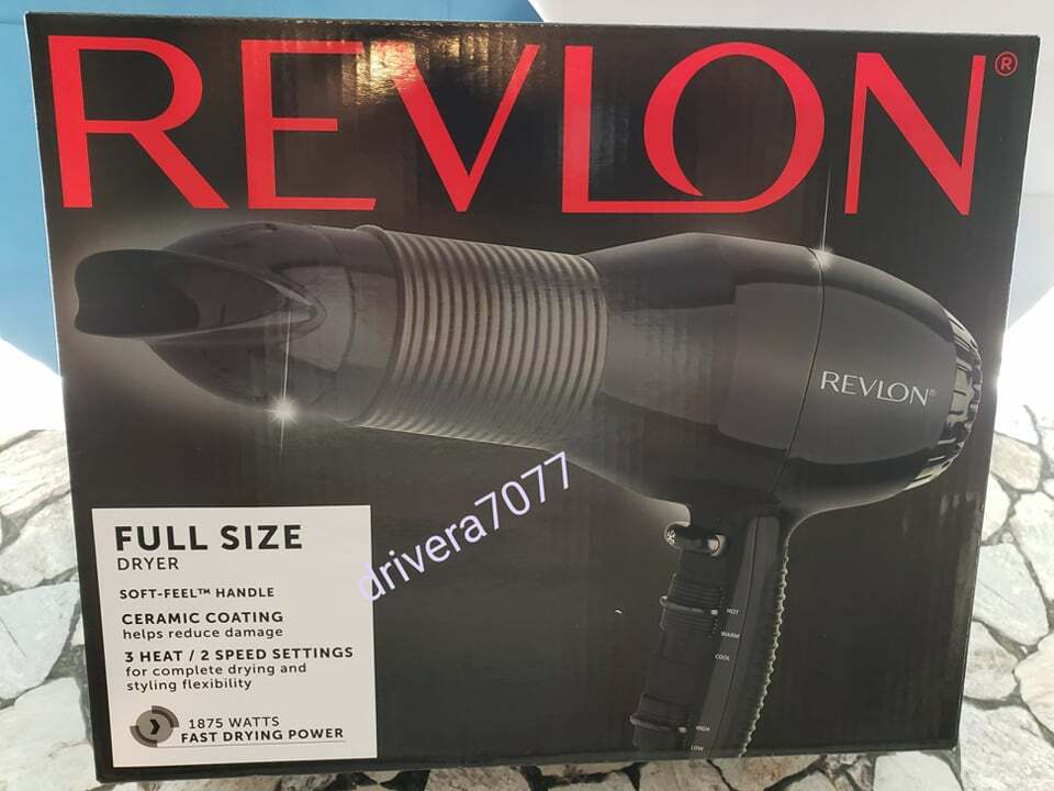 Revlon Ceramic Coating 1875 Watt Full-Size Turbo Dryer Black