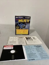Commodore 64/128 Atari Xl/XE - SUPER HUEY - Complete Helicopter Video Game