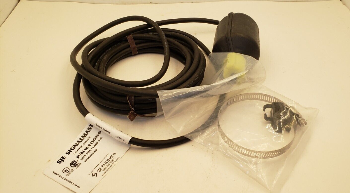 SJE SIGNALMASTER R1006679 FLOAT CONTROL SWITCH, 5 AMP 125/250VAC