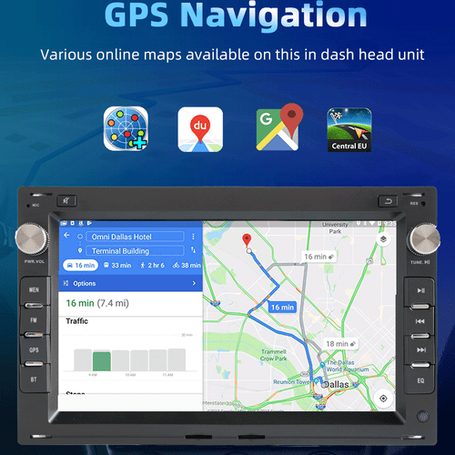 Für VW Polo 9N Golf Jetta MK4 Passat B5 T5 7" Autoradio GPS Navi 4G DAB+ Carplay - Bild 8 von 13