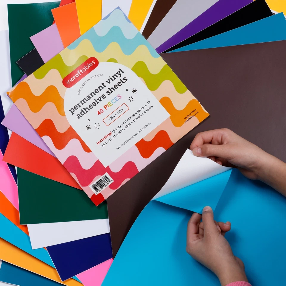 Incraftables Permanent Vinyl Sheets (40pcs). Bulk Permanent Vinyl - Image 4 of 4