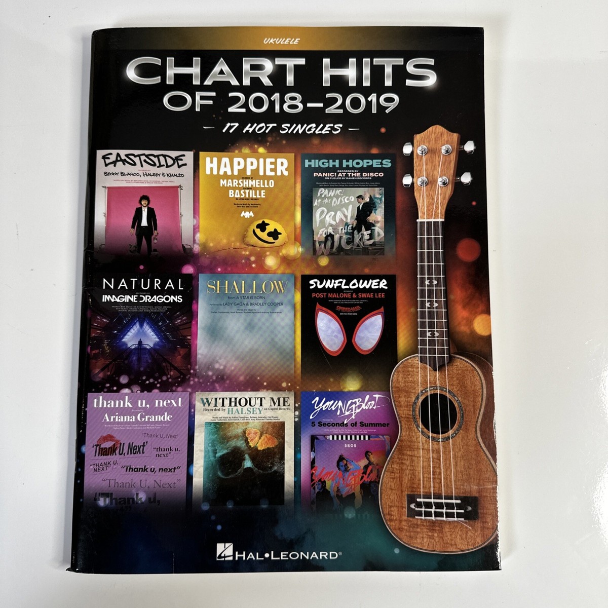Chart Hits of 2018 2019 Ukulele sheet music songbook Ariana Grande Halsey