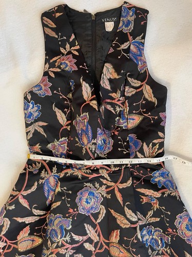 Venus Damen mehrfarbig Blumen/Metallic Cocktailkleid - 8 - Bild 3 von 9