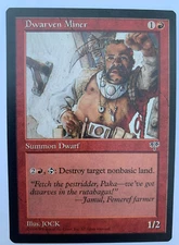DWARVEN MINER - MAGIC THE GATHERING - MIRAGE - UNCOMMON