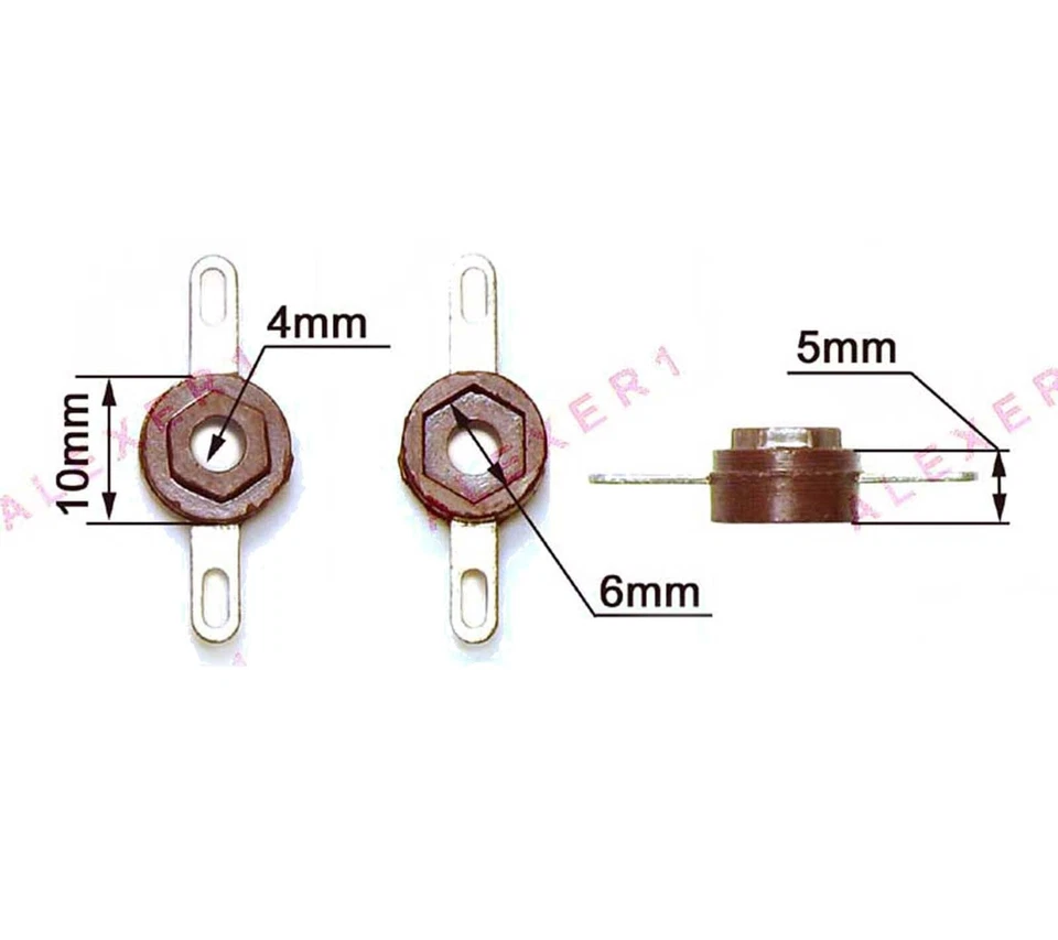 16pcs 2 Lug Terminal Turret Tag Bakelite for Audio Guitar Amplifier T16 USSR NOS - Image 3 of 3
