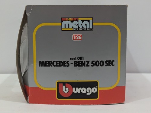 Bburago Mercedes Benz 500 SEC 1:26 Green Diecast Metal Model Rare Vintage Car - Picture 6 of 9