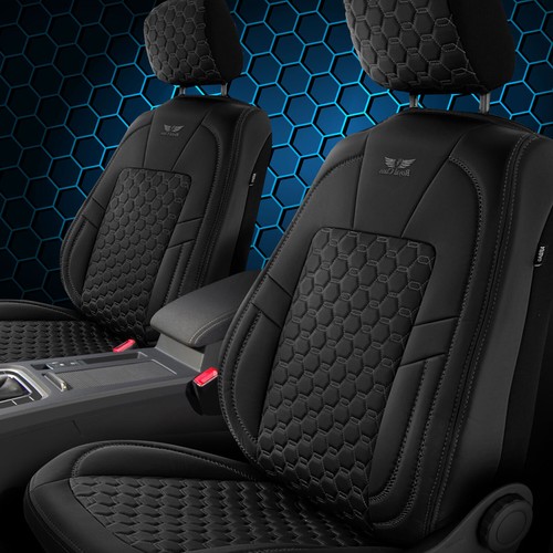Driver Side Bottom Leather Seat Cover For 2015-2021 Mercedes C300 Sedan - Black