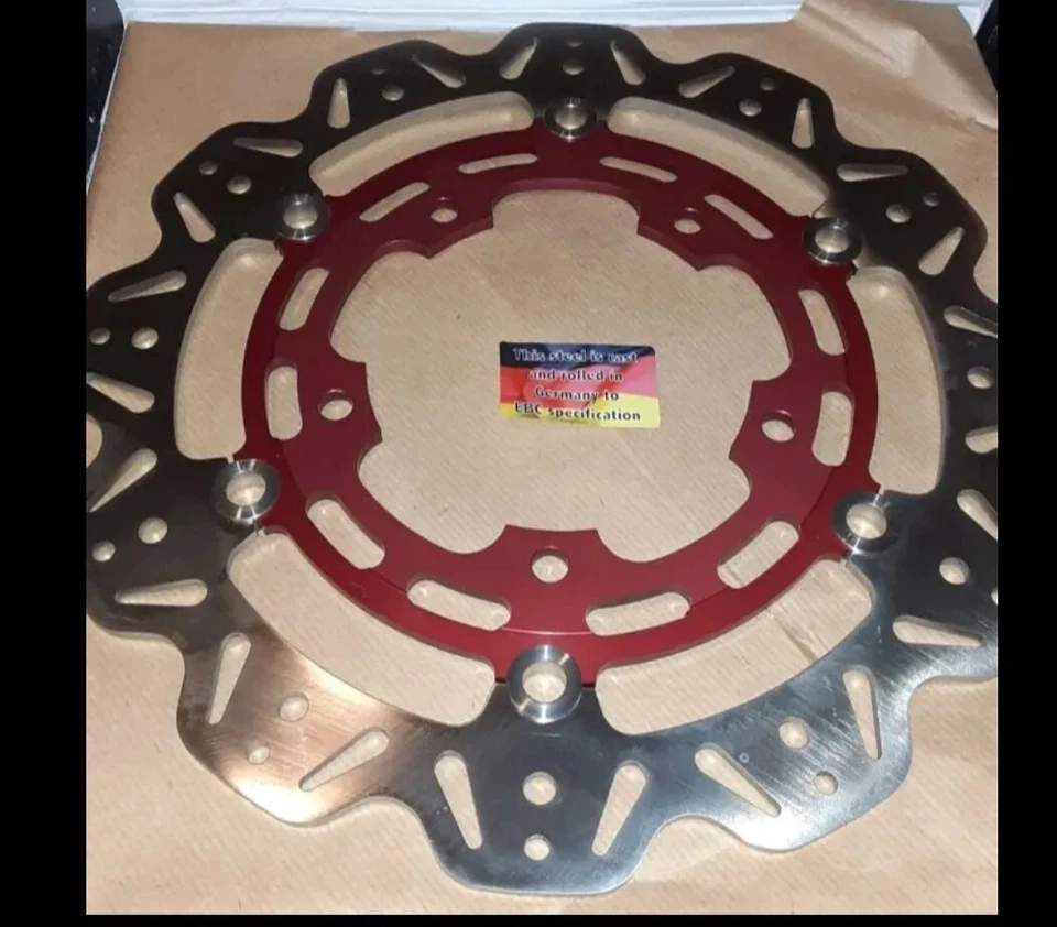 EBC Delantero R&L FRENO VEE-ROTORES SUZUKI 07-10 GSF1250 + 11-14 GSX1250 ROJO CENTRO Foto 2 de 4