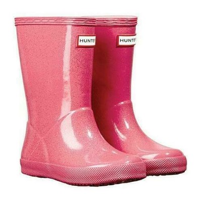 red glitter rain boots