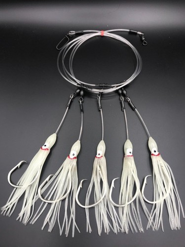 DEEP DROP RIG Glow Squid Grouper Sea bass Cod Tilefish Wreck Fish - 第 1/10 張圖片