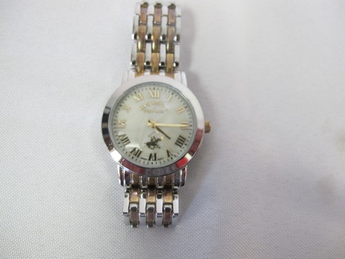 BEVERLY HILLS POLO CLUB MENS WRIST WATCH TWO TONE - Picture 5 of 5