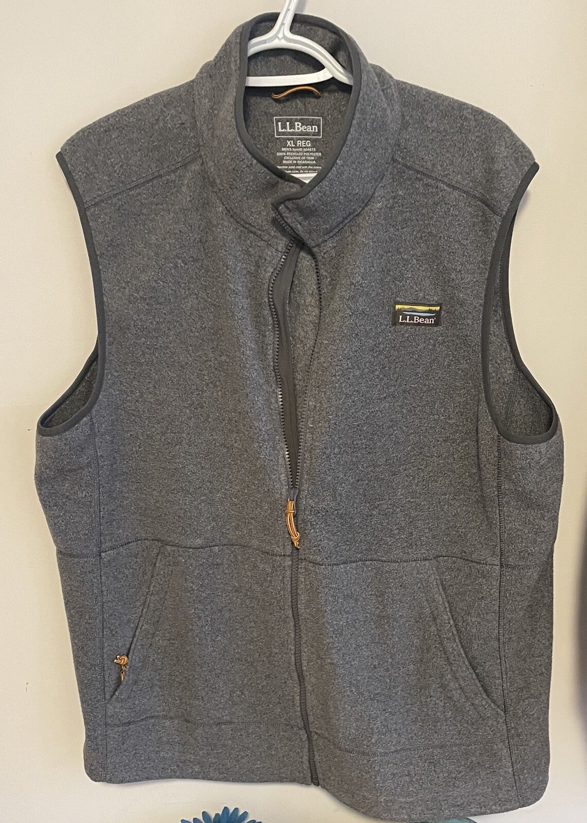 ll bean sweater fleece vest xlgray eBay