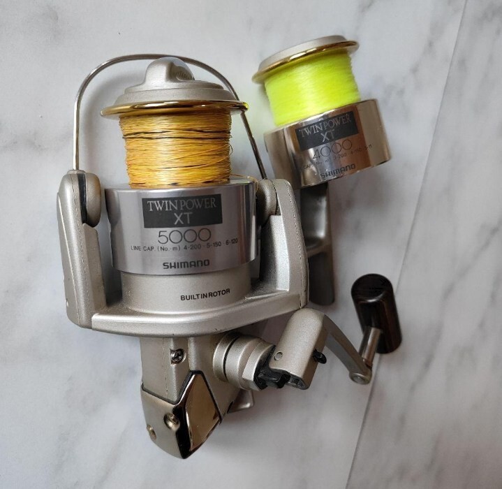 SHIMANO ツインパワー XT5000 スプールXT4000 SHIMANO Twin Power XT5000 Spinning Reel XT4000 Spool Fishing