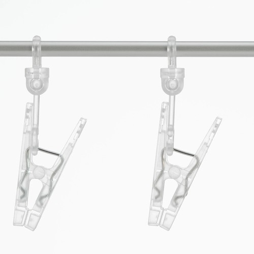 MUJI Aluminum Square Laundry Hanger Small Dry Hanging Rack 16 Clips JAPAN - Picture 4 of 5
