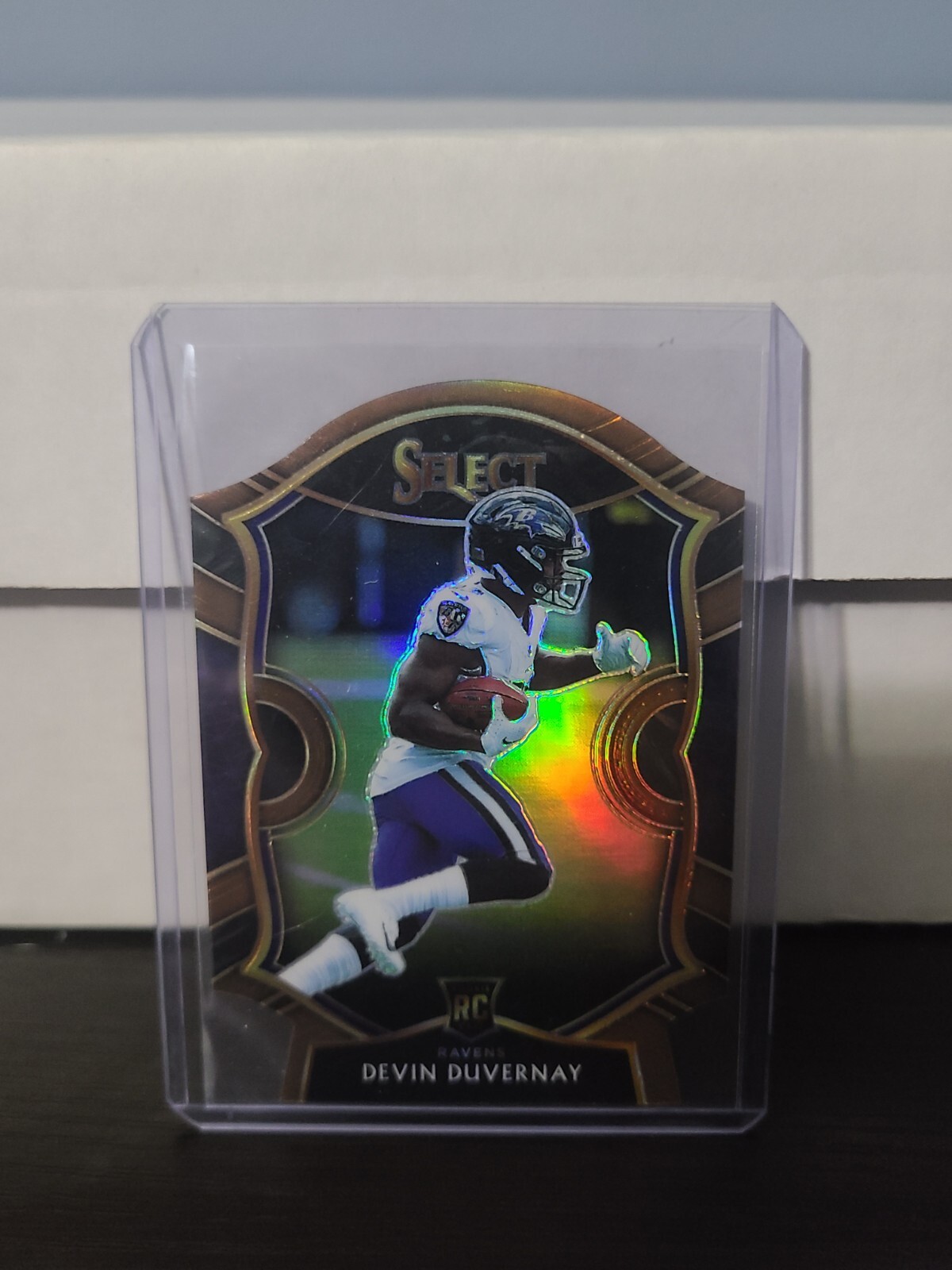 2020 Select Field Level Copper Prizm Die-Cut 096/355 Devin Duvernay #377 Rookie
