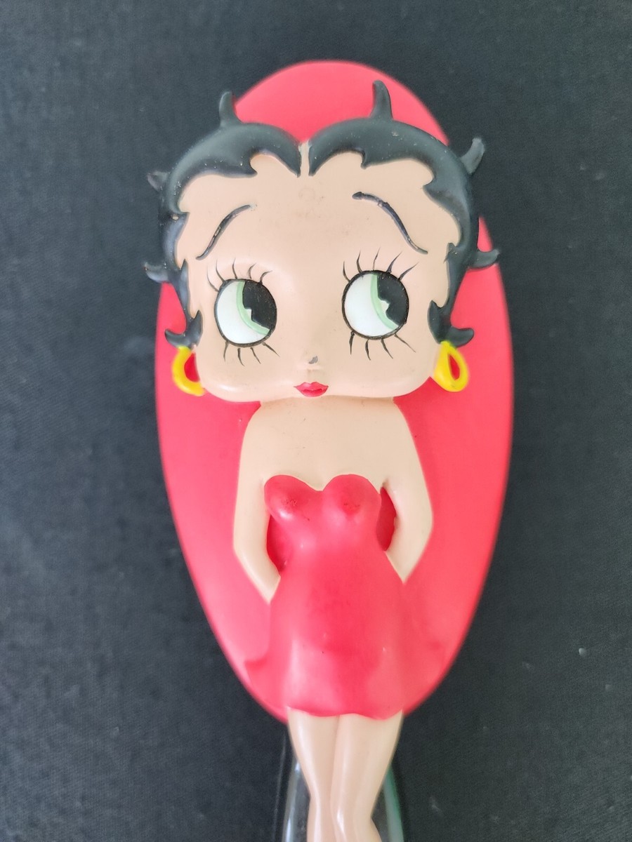 Vtg 90's Betty Boop Hairbrush 3-D Red/Black Rare KFS/FS 9