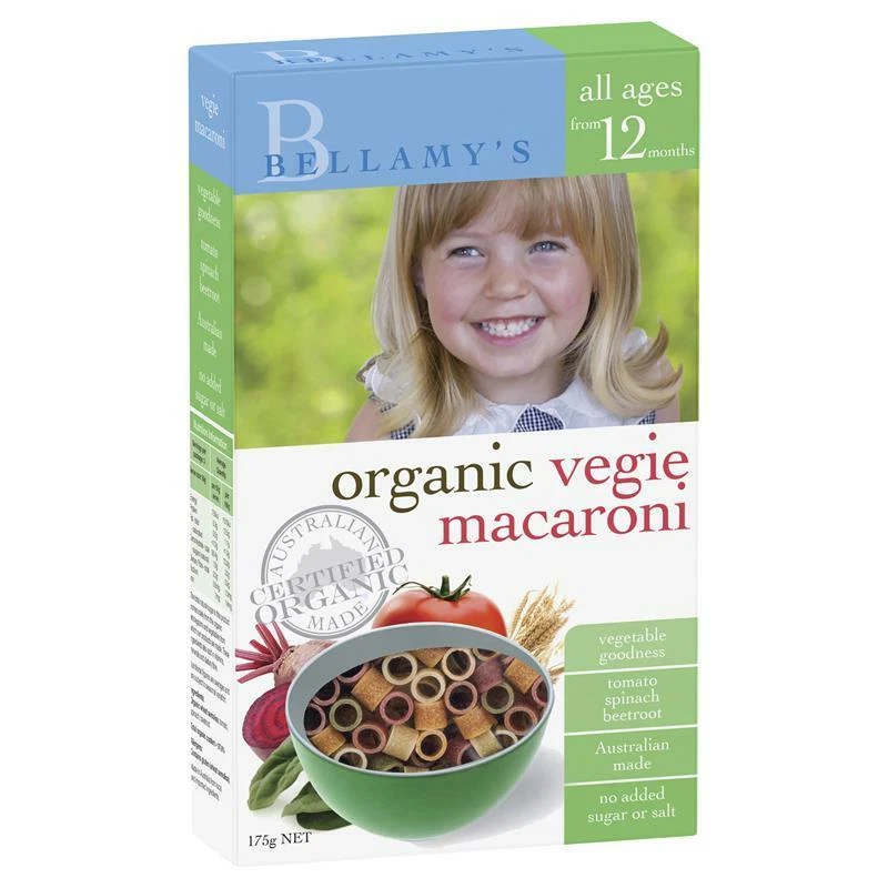 Bellamy organic pasta 2025