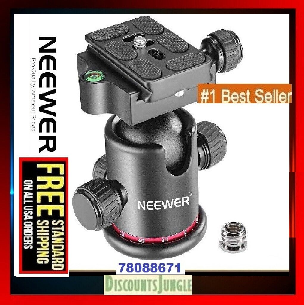 NEEWER Tripod Ball Head 360° Rotating Panoramic Quick Release Slider DSLR Camera