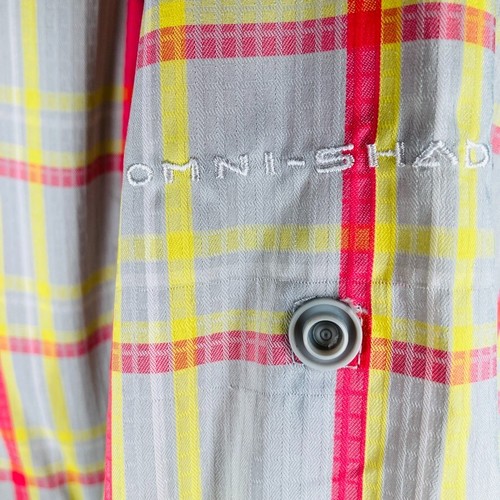 Columbia PFG Omni Shade Plaid Womens Vented Long Sleeve Shirt Pockets Size S / P - Picture 5 of 11